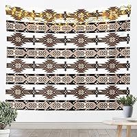 Vista 14 de Tapiz de caballos, tapices aztecas nativos del suroeste, granja, vida silvestre, arte de pared, arte de pared de geometría tribal india