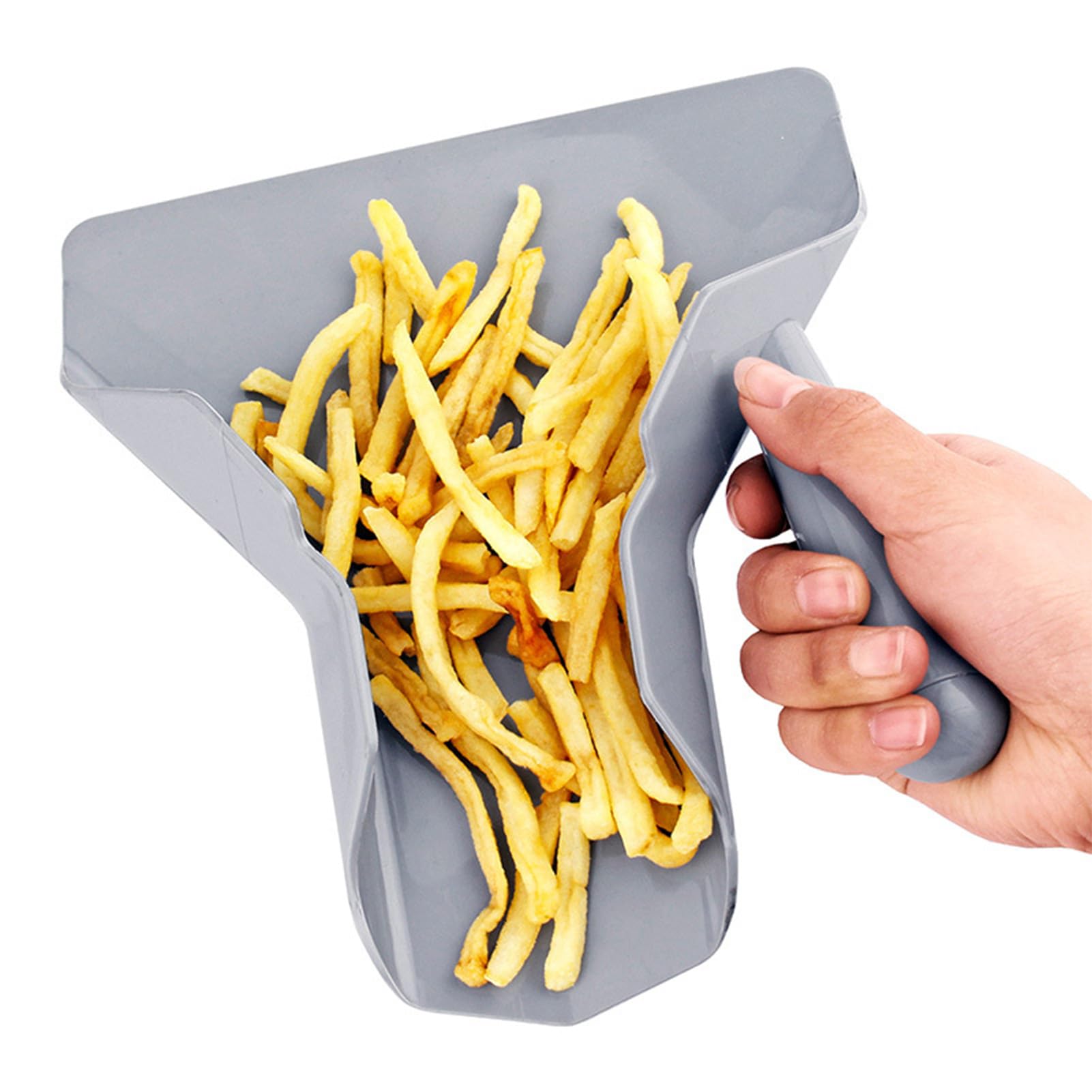 Paletta per Patatine Fritte 23,5x20,6cm, Cucchiaio Plastica Antiscivolo per Popcorn, Ghiaccio, Caramelle, Noci, Pala Multiuso con Manico Destro per Cucina,Casa,Ristorazione