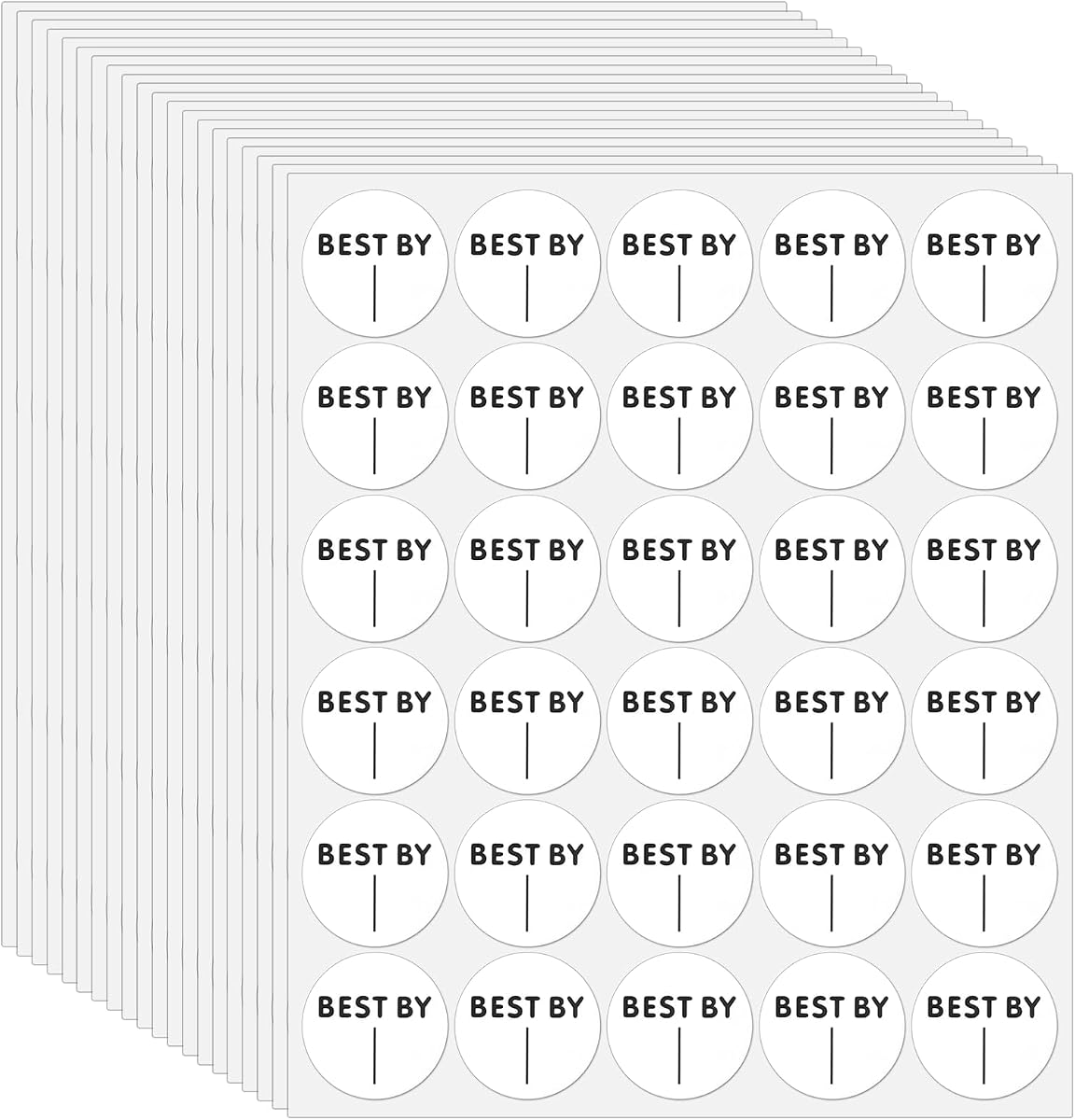 600pieces Expiration Date Stickers Day Dots Food Labels Dot Stickers 1 Inch Waterproof Best by Label Spice Labels Sticker for Food Containers Storage Freezer Restaurant Foodsaver Service Prep