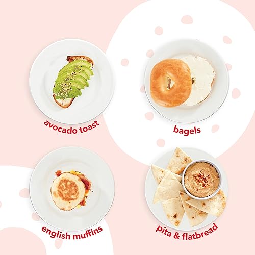 Miniatura 6 de Ventana transparente Tostadora de 2 rebanadas azul - Descongelar, recalentar, bagel, apagado automático de electrodomésticos de cocina Máquina de