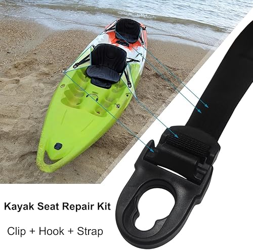 Miniatura 3 de Kayak Seat Repair Kit Clips & Hooks Compatible with Lifetime Emotion Seat Contain Seat Clips and Hooks Fits (8 Pack)