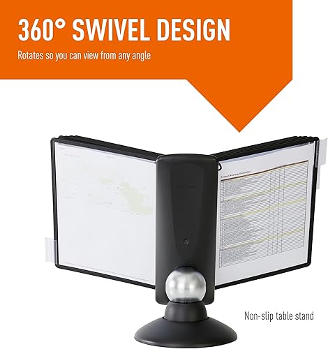 Miniatura 4 de DURABLE Sistema de referencia de movimiento, 10 paneles de doble cara, tamaño carta, negro, diseño SHERPA (553901)