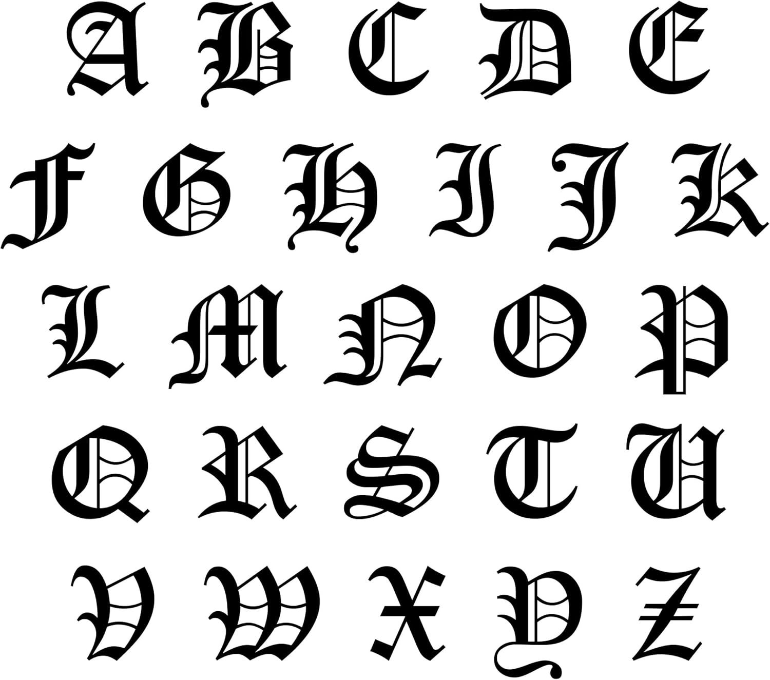 Chunky Old English Initial Choker Necklaces for Women Retro Letter Charm Curb Chain Statement Necklace for Men Unisex 15” - Image 4