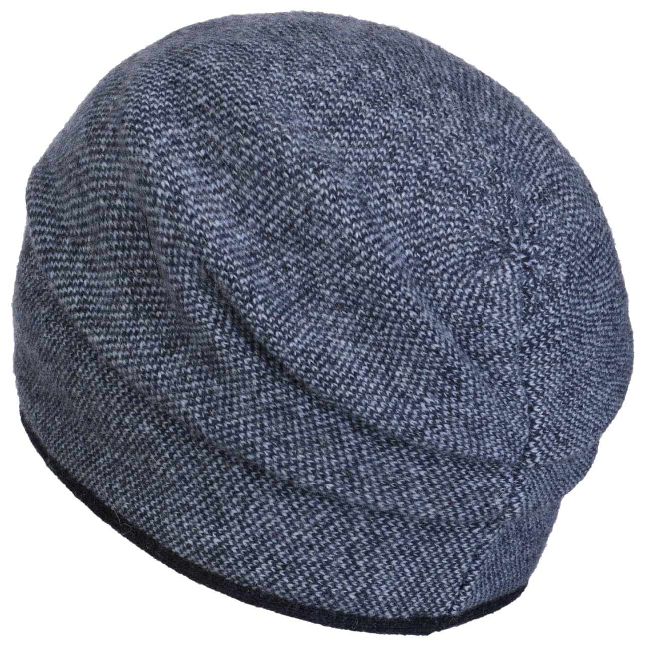 fiebig Berta Strickmütze | Beanie Mütze aus Wolle mit Raffung für Damen | Feinstrick Qualität Made in Europe