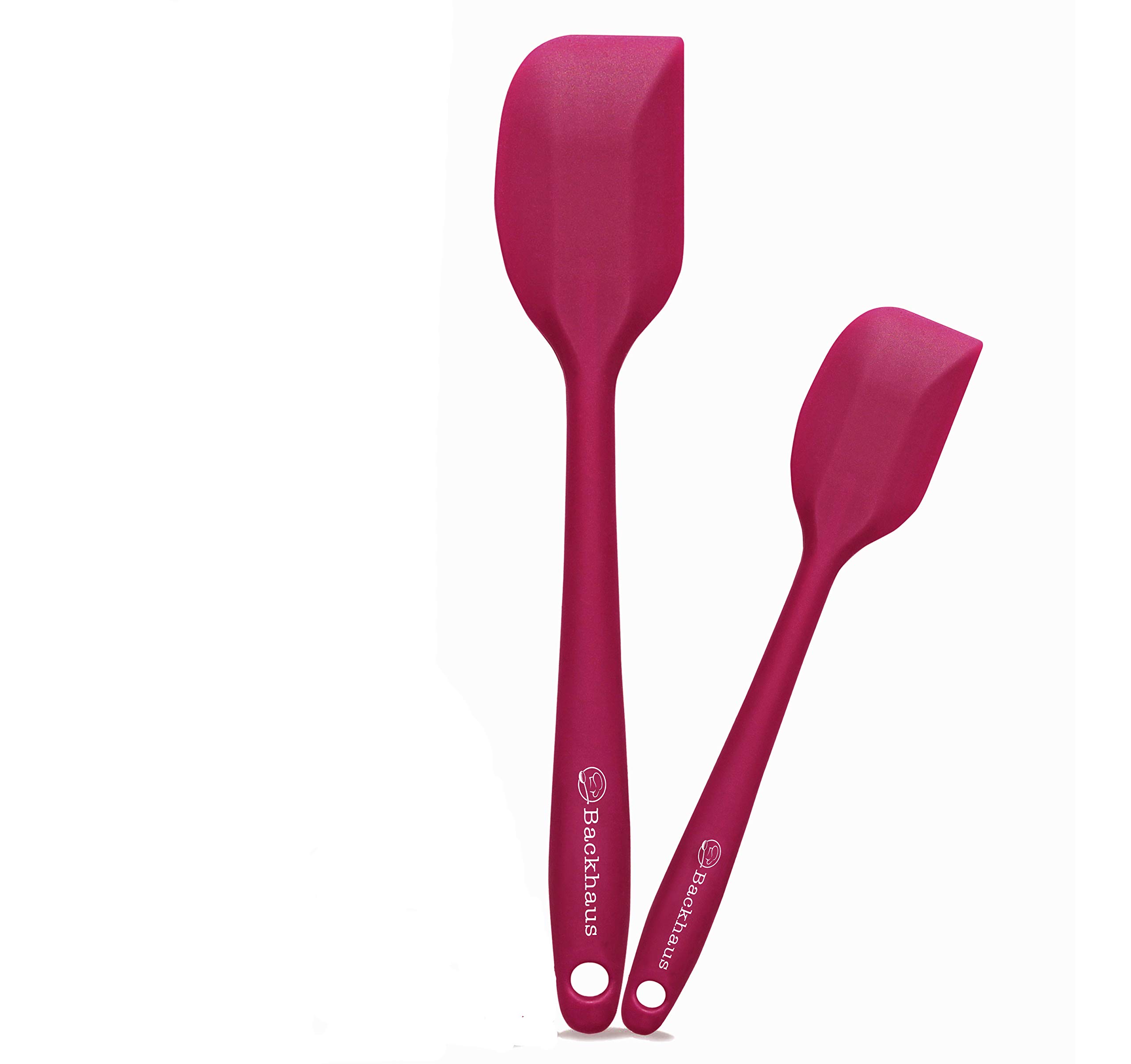 BACKHAUS Silikon Teigschaber & Löffel Set – 2-teilig, Mit Edelstahlkern, Spülmaschinenfest