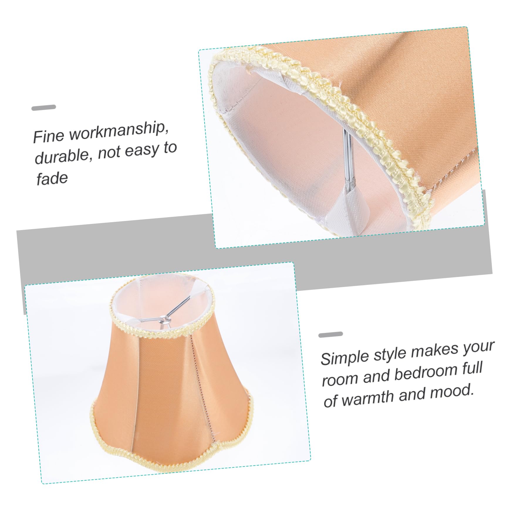 Cabilock 1pc Fabric Lampshade Chandelier Light Accessory Cover for Ceiling Lamps