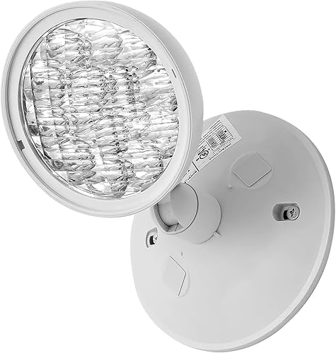 TANLUX Iluminación de cabeza remota de emergencia, 1 paquete de luz de emergencia de un solo cabezal, certificación UL, entrada de voltaje múltiple