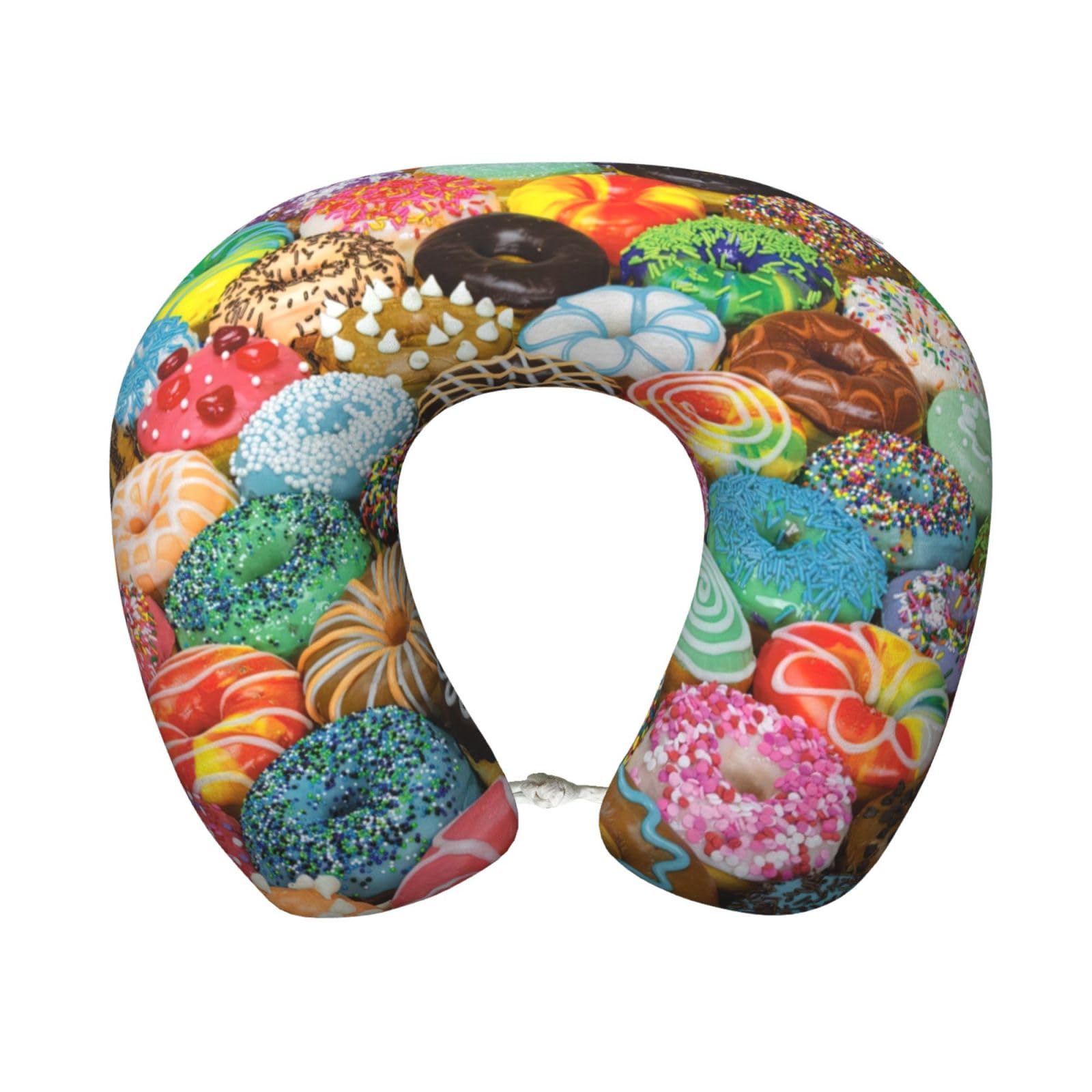 Oreiller de voyage donuts en mousse mémoire de forme avec maintien cervical optimal