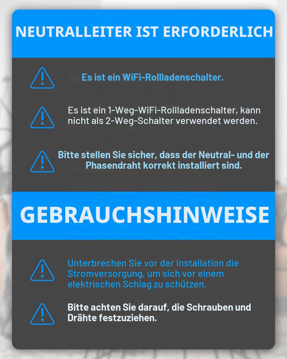 GreenSun WLAN Smart Rolladenschalter - Jalousien Schalter mit steuerbarer LED, Smart Rolladen Zeitschaltuhr Rolladensteuerung kompatibel mit Echo Alexa/Google, 4 Stücke