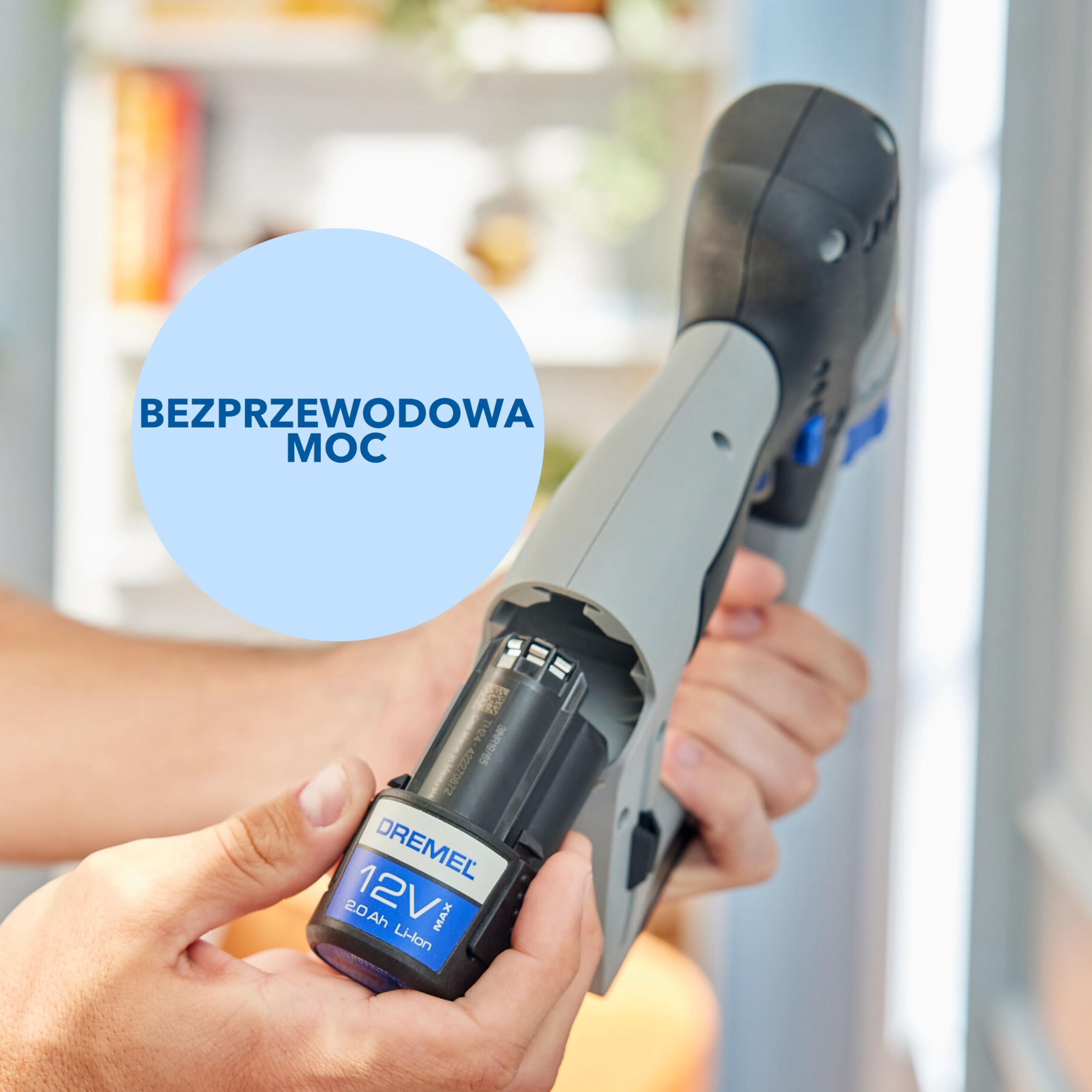 Dremel Blueprint 12 V, bezszczotkowa wiertarko-wkrętarka 3 w 1, akumulator 2,0 Ah, 9x zestaw bitów, 1x wiertło wielomateriałowe, poziomica, szybka ładowarka