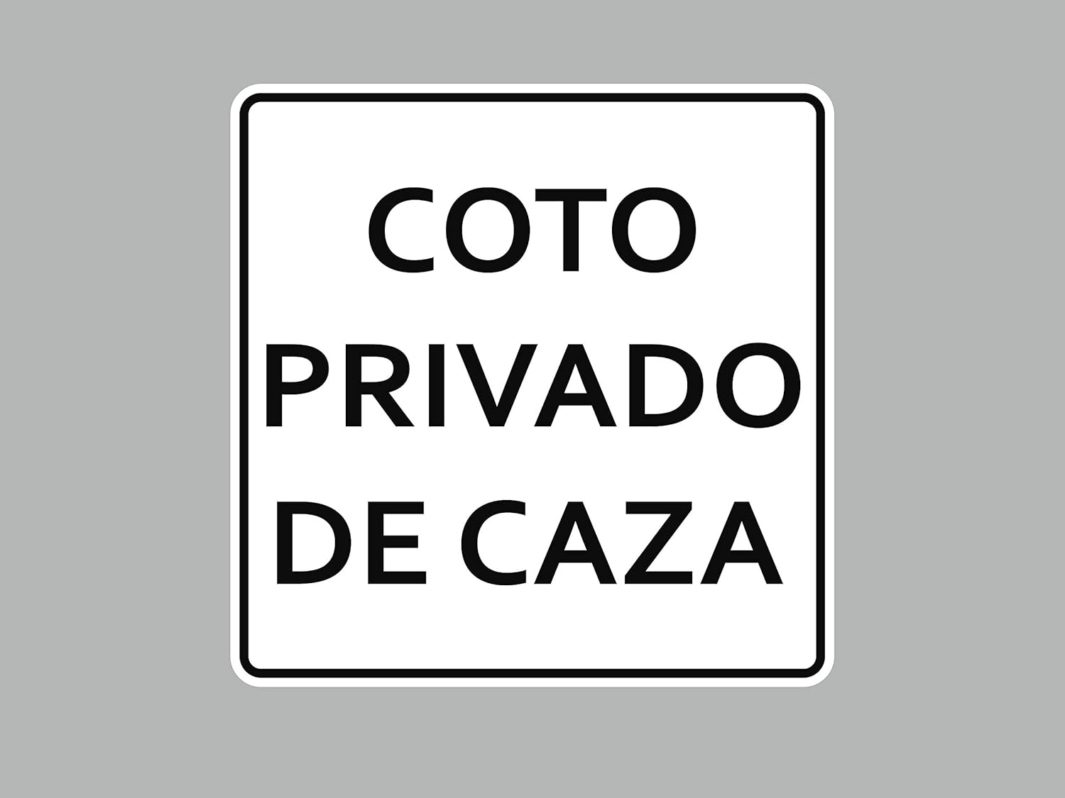 Oedim Pack 5 Señales de Coto Privado de Caza 40x40cm Finca Privada, Coto Privado, Caza Oedim Pack 5 Señales de Coto Privado de Caza 40x40cm Finca Privada, Coto Privado, Caza