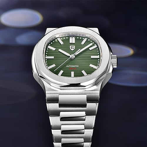 Miniatura 6 de Pagani Design - Reloj automático para hombre, cronógrafo automático, reloj de negocios, pulsera de acero inoxidable para hombre, reloj de zafiro,