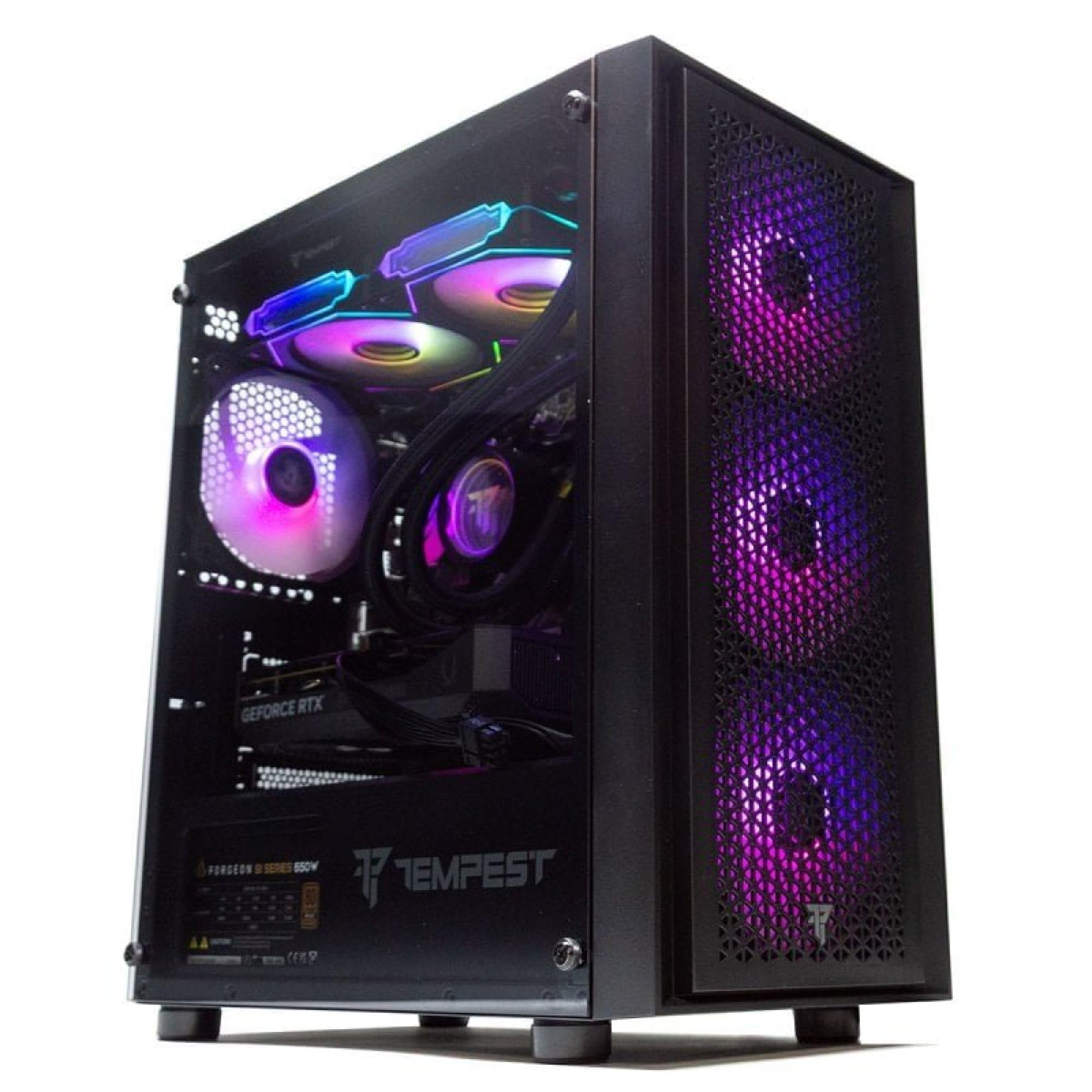 PcCom Ready PC Gaming Intel Core i5-12400F, 32 GB di RAM, SSD da 1 TB, RTX 5060, Windows 11 Home, PC Desktop Gaming Bianco.