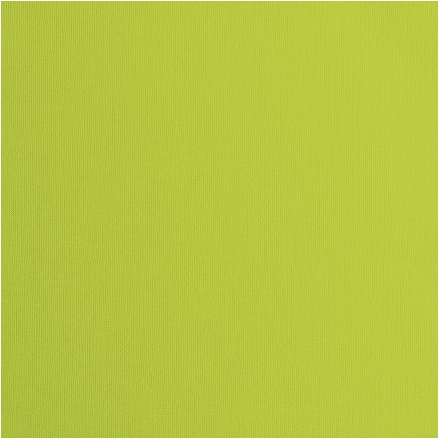 Vaessen Creative Florence Textured Cardstock, Lime Green, 216 Grams, 12x12 inches, 20 Sheets, for Scrapbooking, Card Making, Die Cutting and Other Paper Crafts, 30.5x30.5cm