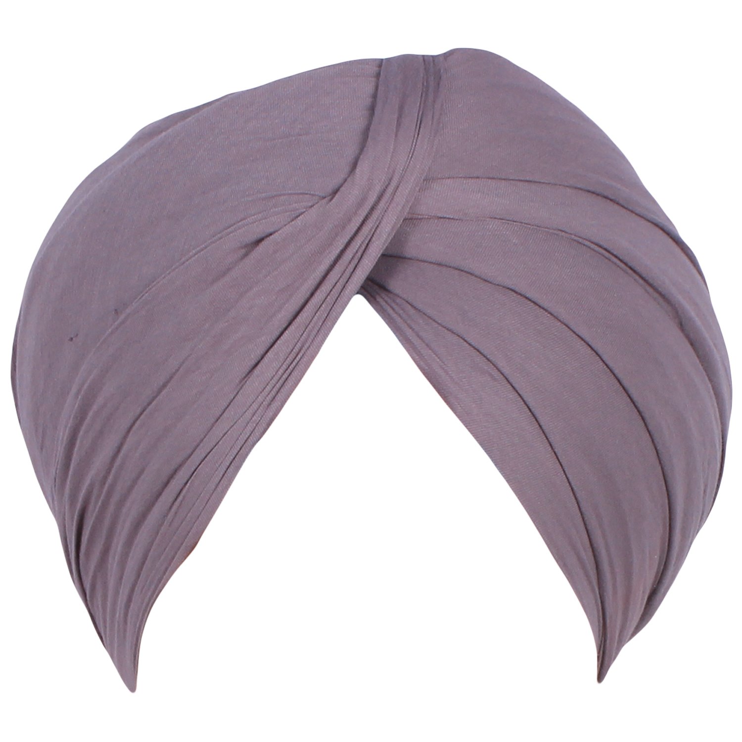 Indian Collectible - Turbante in cotone sikh da uomo, colore grigio, 5 m, punjabi pagri (rubia voile non cucito), Grigio, M