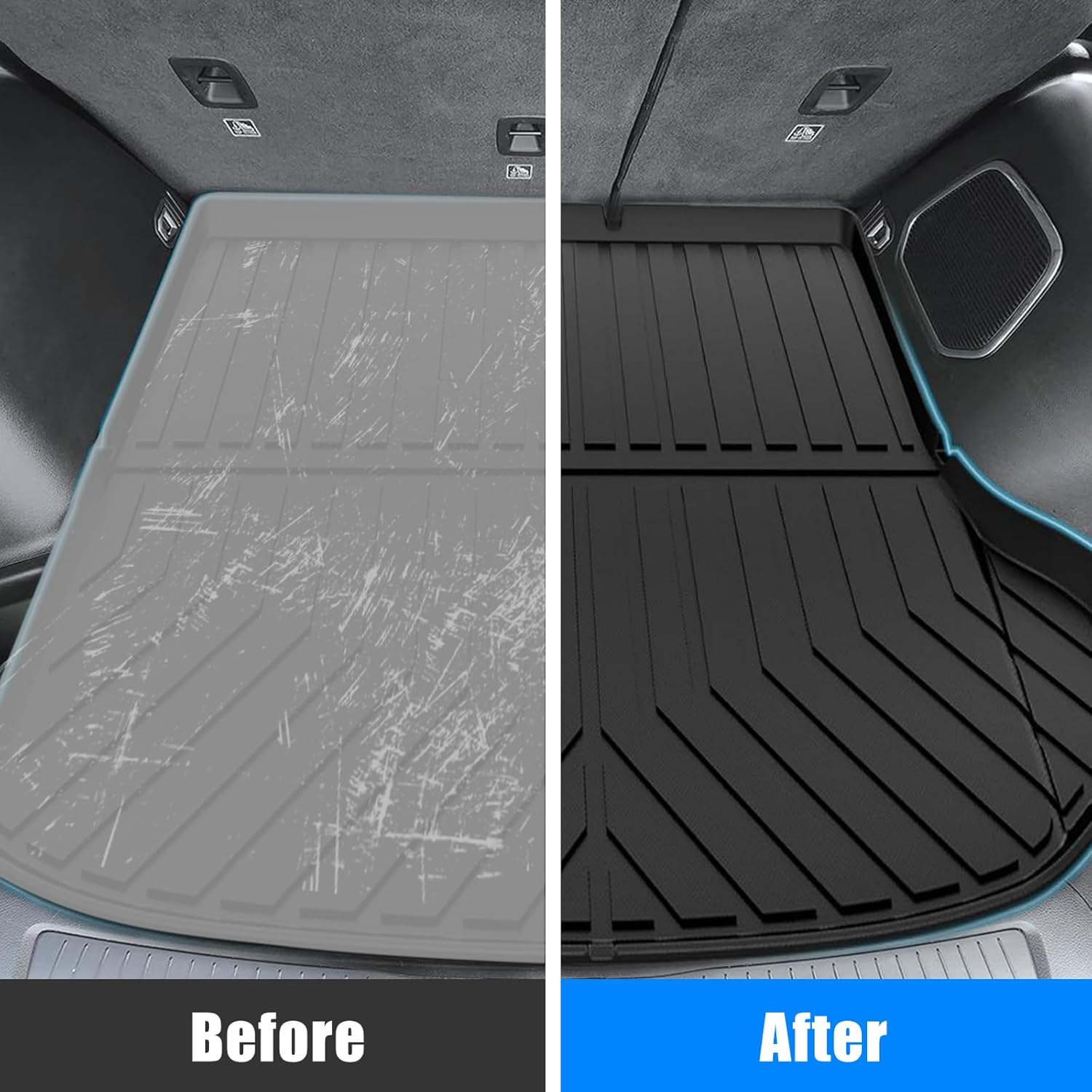 Trunk Mat for Jeep Grand Cherokee 2022-2024, MERXENG Car Trunk Protector All-Weather Rear Cargo Area Mat Protective Floor Mat for Jeep Grand Cherokee 2022-2024