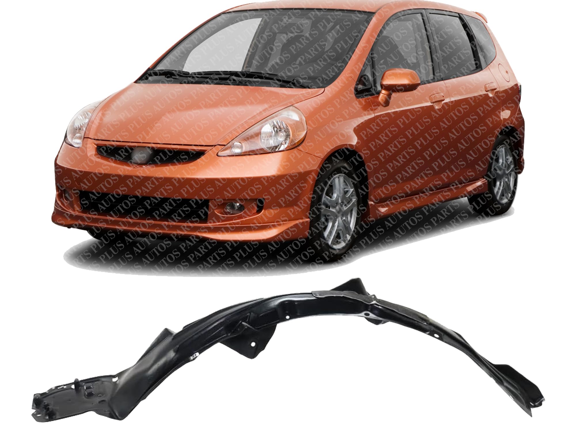 AUTOS PARTS PLUS Front Fender Liner Left Driver Side Direct Replacement Compatible with 2018-2020 Honda Fit HO1248182 74150T5RA20