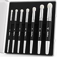 Nicpro 7-Piece Professional Drybrush Set for Miniature Painting - Acrylic Detail Brushes with Storage Case for Tabletop Wargames