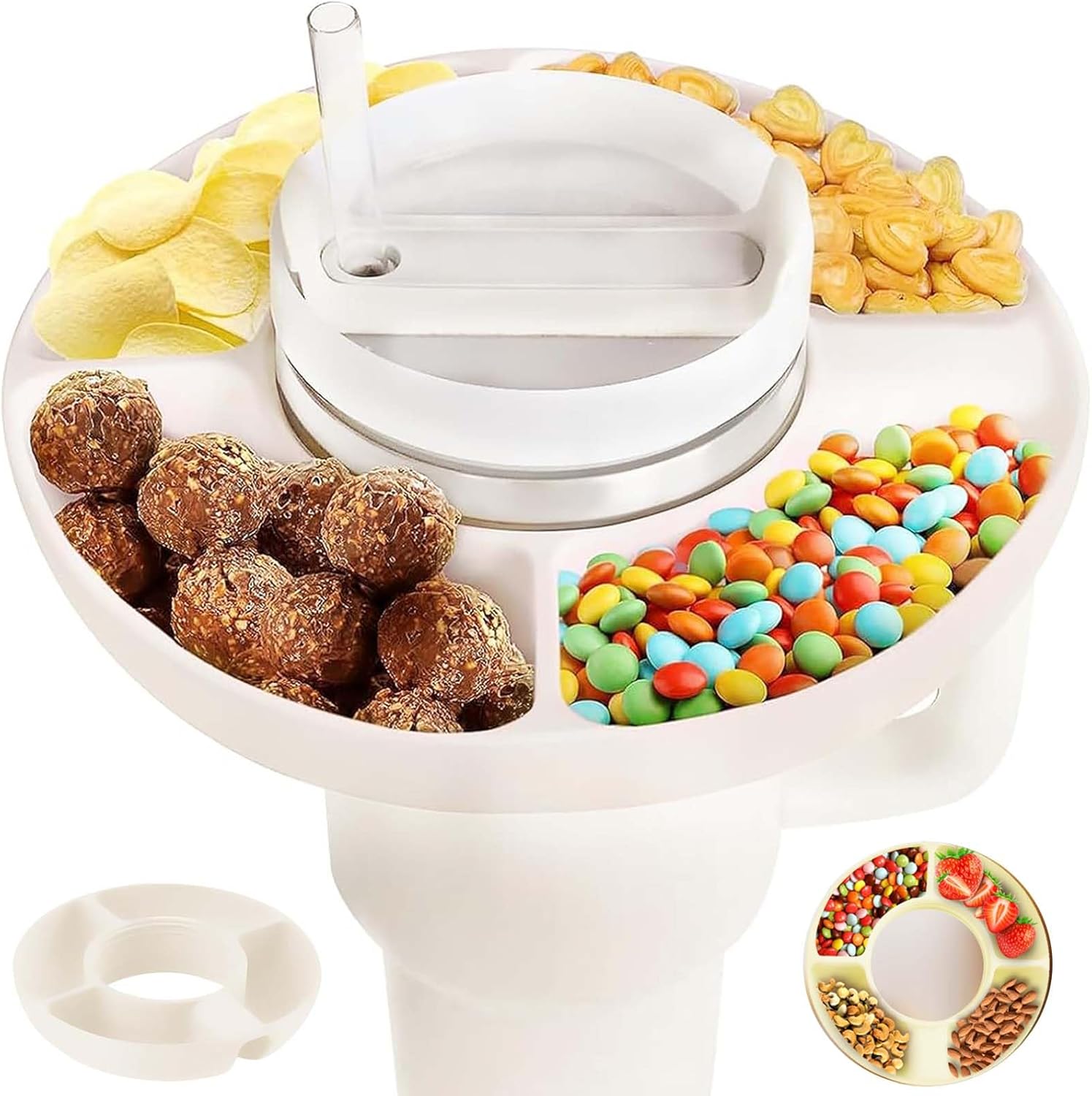 Amazon.com: Realtopdo Snack Bowl for Stanley Cup 40 oz Tumbler with ...
