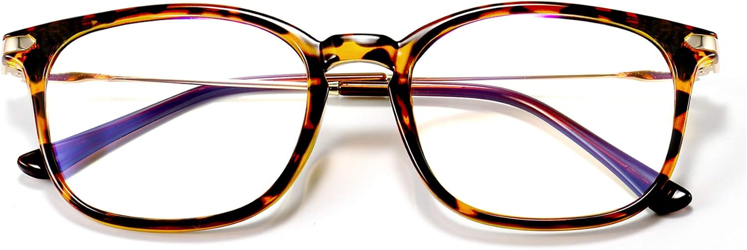 Penbea Blue Light Blocking Glasses Women - Computer Gaming Working Glasses for Women, Fake Non Prescription Anti Blue Light Glasses Women Eye Strain, Blue Blockers Glasses for Women - Tortoise