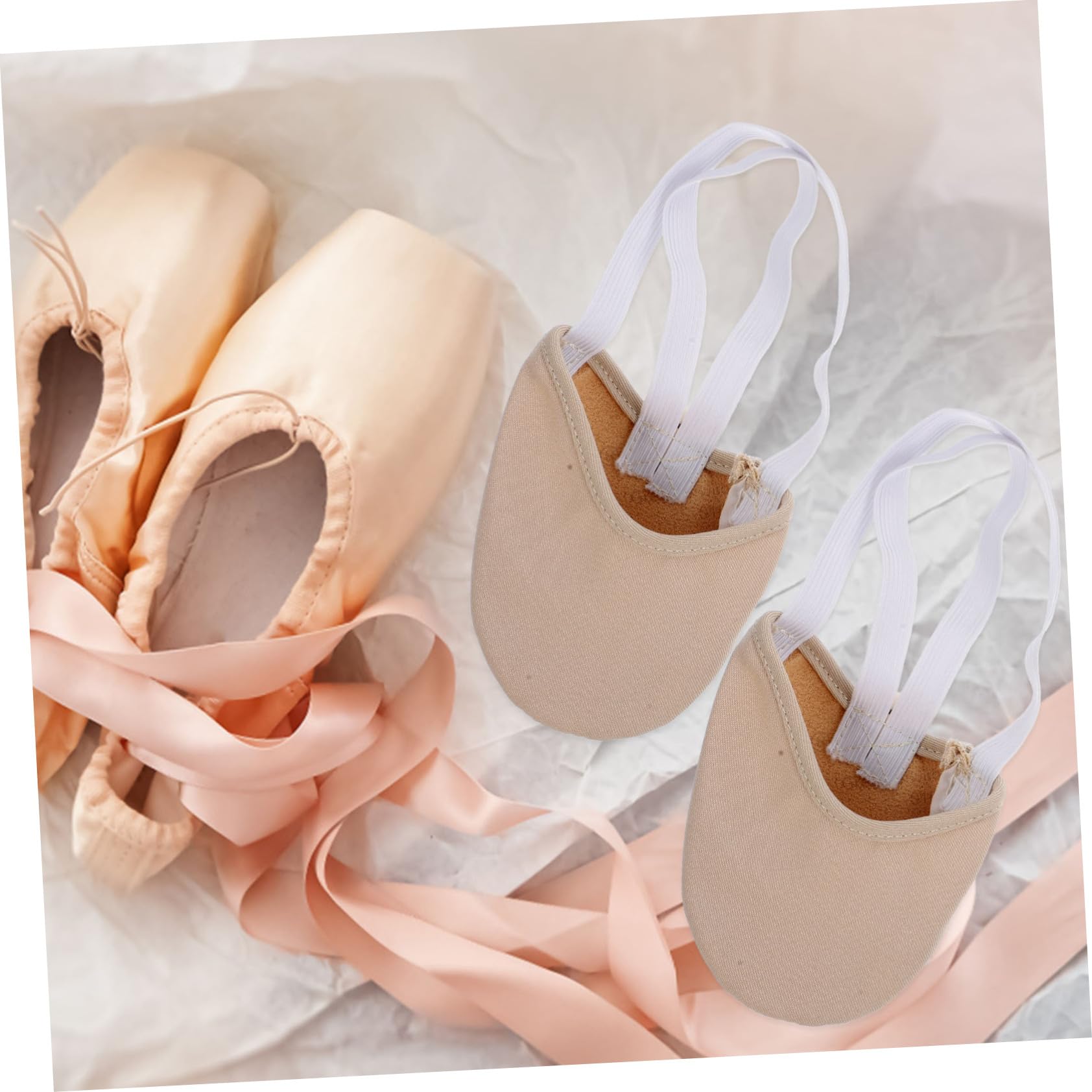 PLAFOPE 1pieza Medias Antideslizantes para Danza y Ballet para Mujeres y Niñas Calcetines Transpirables Color Piel Talla Yoga y Práctica De Danza Interiores