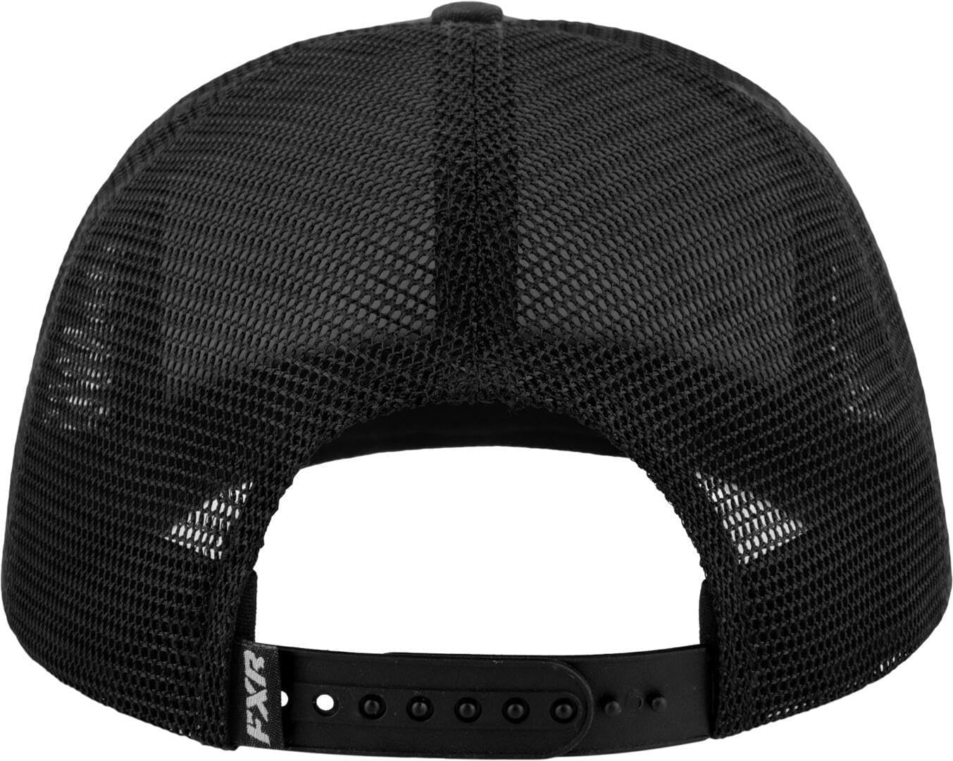 FXR Race Div Hat Cotton Curved Brim Mesh Snap Back Youth - Black/White