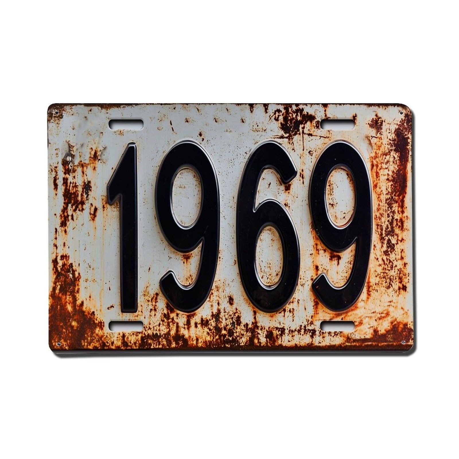 Nestemfo Vintage Rusty Metal License Plate Tin Sign Metal Sign, Living Room,Bar, Home, Bedroom Wall Decor,Retro Metal Poster 8X12 Inches