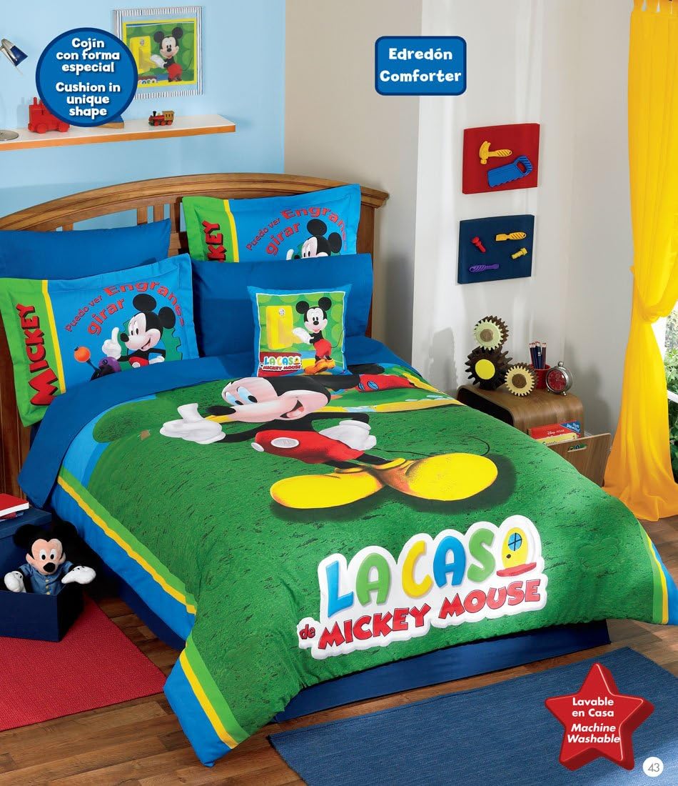 New Disney Mickey Mouse Comforter Bedding Set Full 8pcs