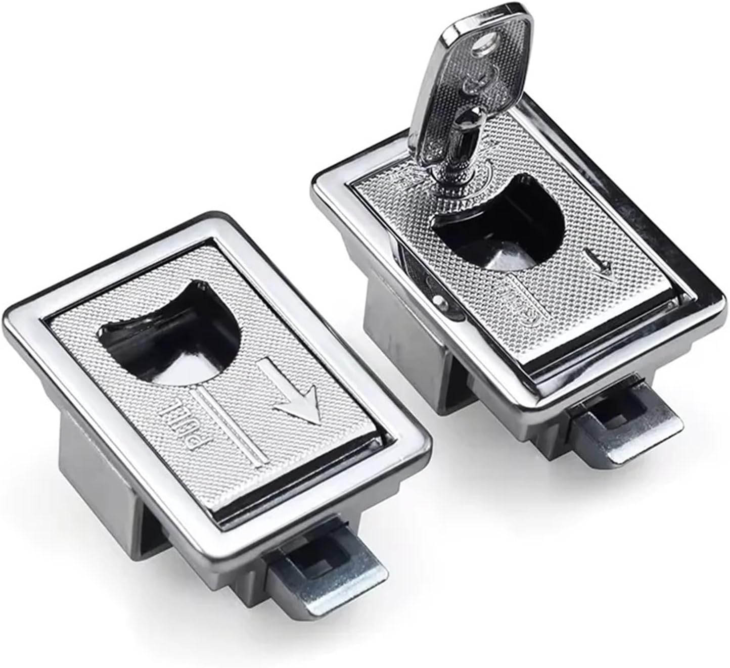 Impact Zinc Alloy Small Square Lock Panel Flat Lock Drawer Engineering Car RV Trailer Lock 1Pcs(XK110S)