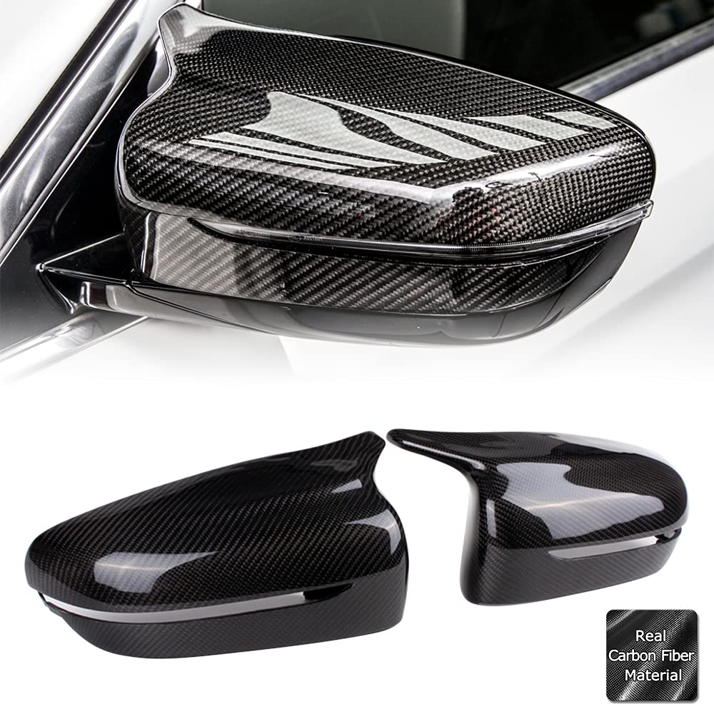 AeroBon MK1 Real Carbon Fiber Side Mirror Covers Compatible with BMW 3er G20/ G21, 4er G22/ G23/ G26