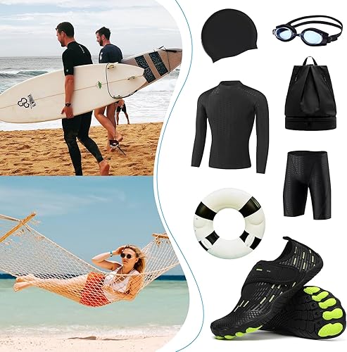 Miniatura 6 de Zapatos de agua para hombre y mujer, secado rápido, para natación, playa, piscina, calcetines de yoga para senderismo, caminar, buceo, surf,