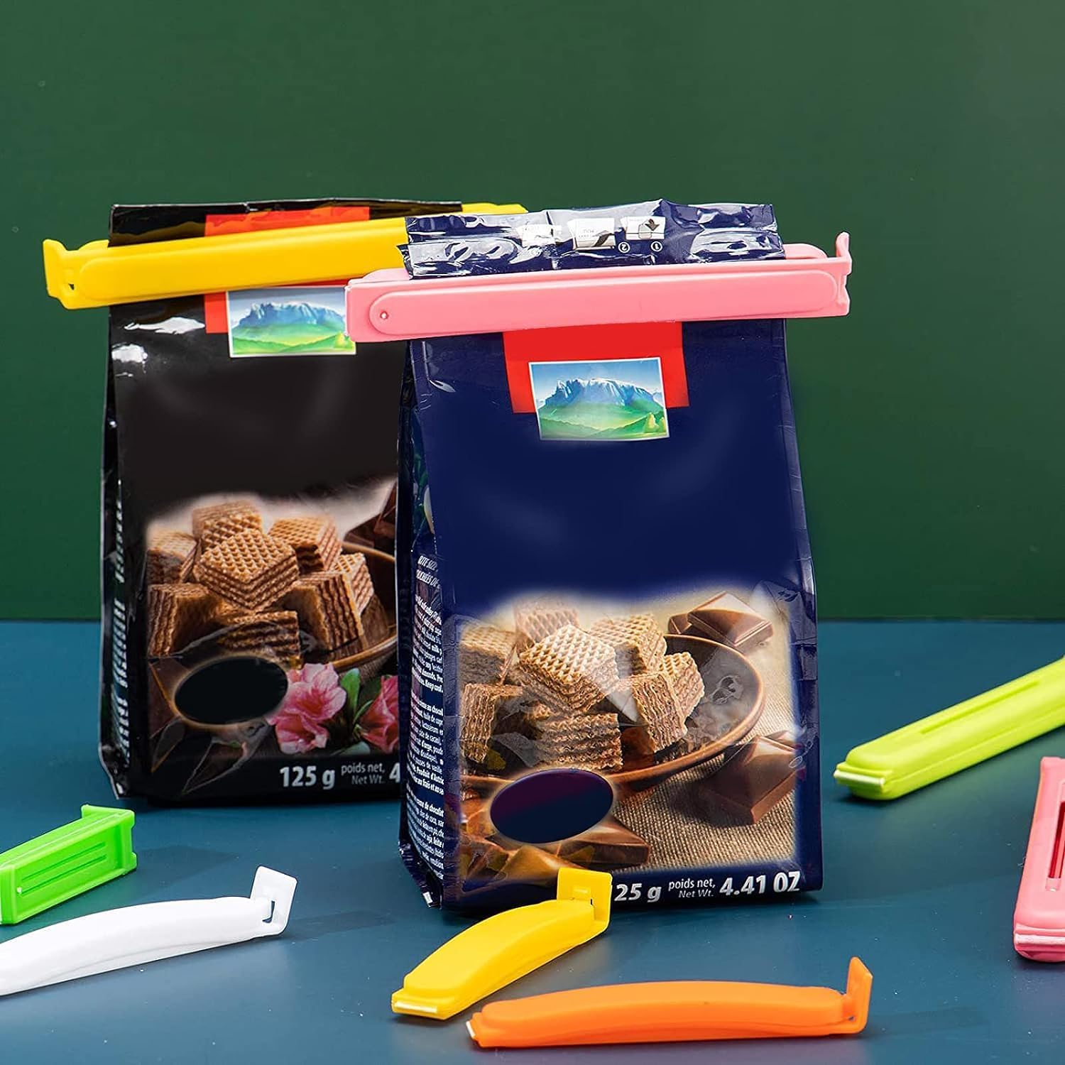 30 pastas reutilizáveis e clipes de papel, multicoloridos com alça de vedação, grampos de vedação de saco plástico coloridos para pacotes, fixador durável de uso diário 30 pastas reutilizáveis e clipes de papel, multicoloridos com alça de vedação, grampos de vedação de saco plástico coloridos para pacotes, fixador durável de uso diário