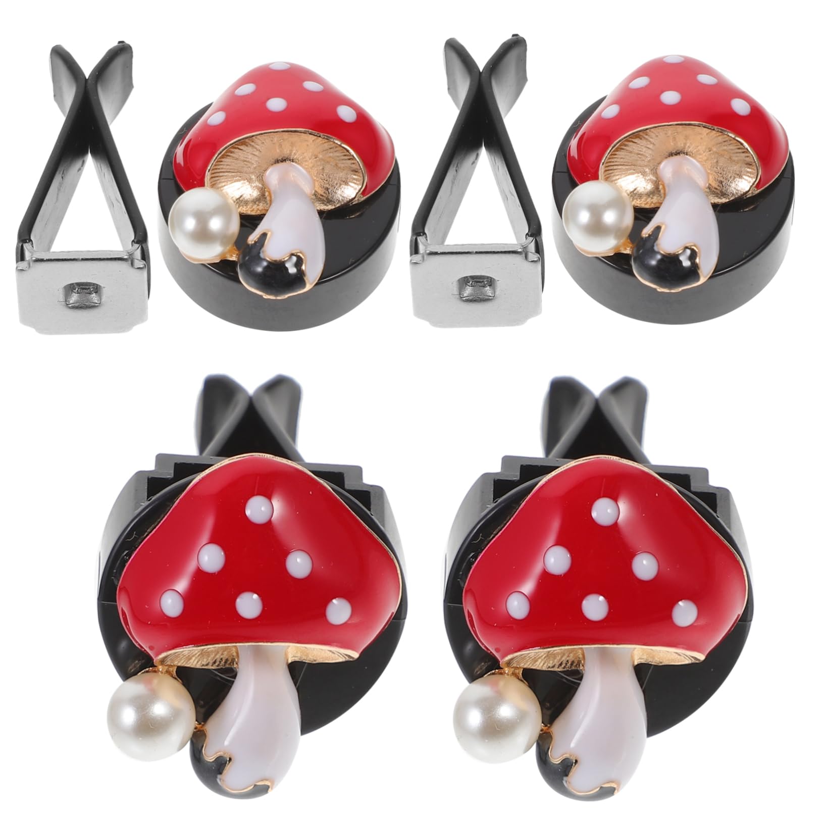 SOLUSTRE 16pezzi Clip Decorativa per Auto Forma di Fungo da Profumatori per Bocchette Aria Decorazione Interni Auto Carina e Stile Elegante Fragranza Adatta per Qualsiasi Occasione