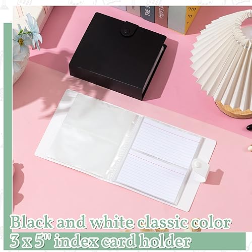 Miniatura 6 de 2 unidades de tarjetas de índice de plástico transparente, organizador de tarjetas de índice, organizador de tarjetas de índice con divisor para