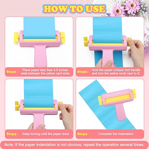 Miniatura 4 de Pletpet - Engarzadora de papel para manualidades, 6.7 x 5.2 x 0.98 pulgadas, herramienta pequeña para hacer forma de onda, herramienta para hacer