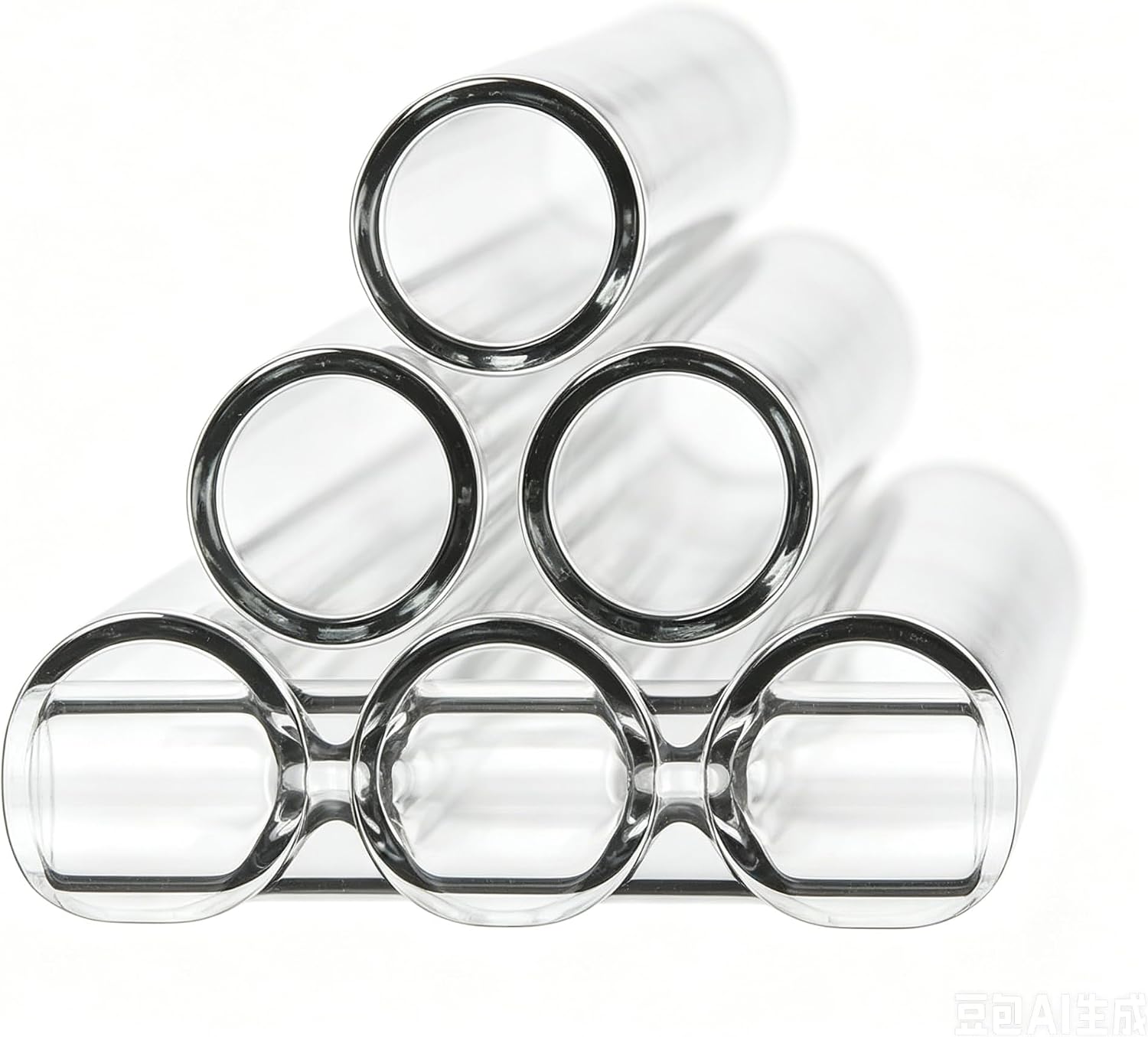 6 Borosilicate Glass Tubes 4 inches long Transparent Suitable for glassblowing, laboratory, DIY, and industrial applications Reusable