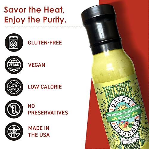 Miniatura 3 de Dave's Gourmet Salsa caliente cremosa de jalapeno asado, 8 onzas (paquete de 3)