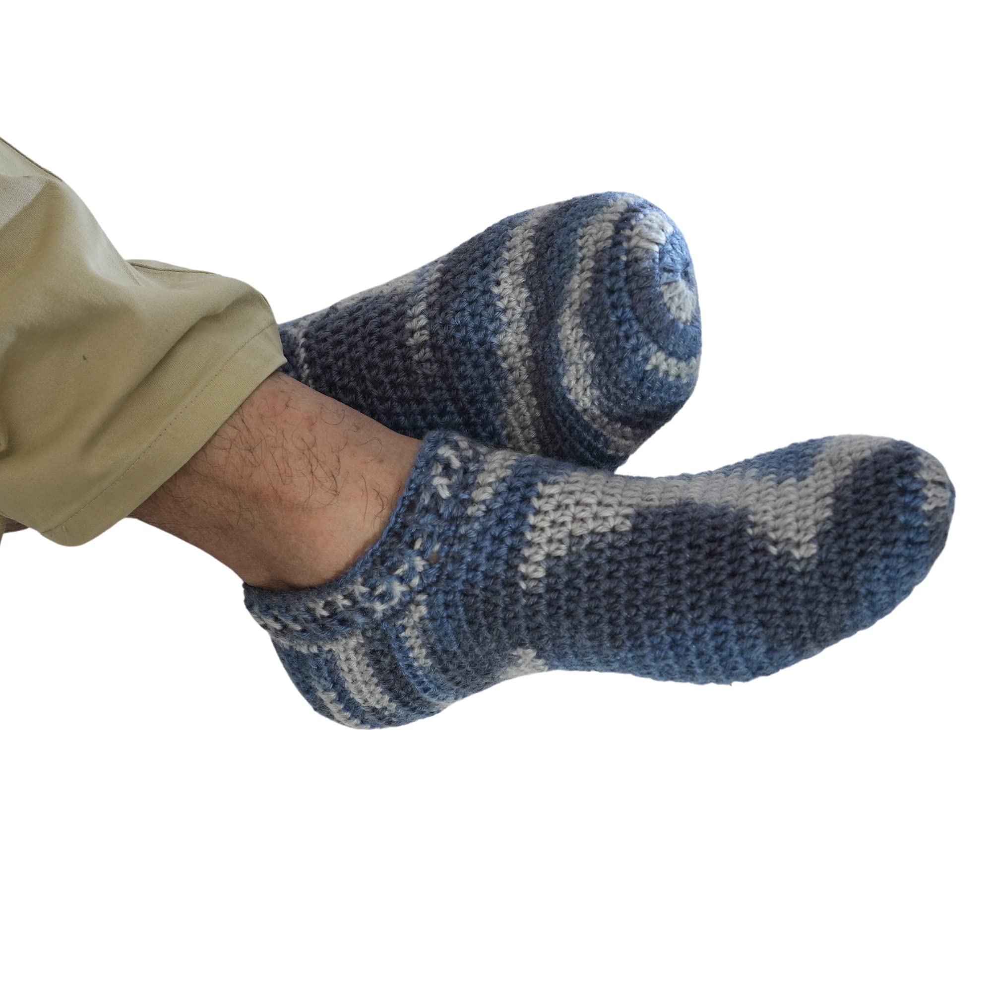 Handknit Woolen Ankle Ankle Length Socks For Men| Multicolor | Office & Home Winter Collections | Free Size-image-12