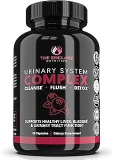 THE ENCLARE NUTRITION D Mannose with Cranberry Pills, Urinary Tract Health UTI Support, Kidney, Bladder, Liver Cleanse, Detox. D-mannose 1000mg Capsules, Cranberry Juice Powder, Dandelion & Hibiscus