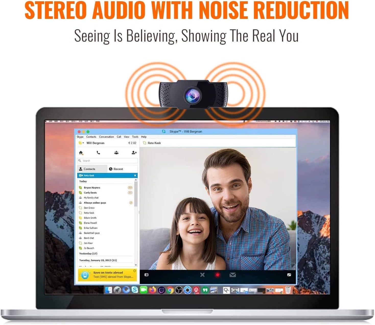 Webcam with Microphone - Full 1080P HD PC Webcam Portable Compatible with Most of Device & App, Plug and Play Webcam for Online Conferencing Streaming Laptop Desktop USB 2.0 Web Camera