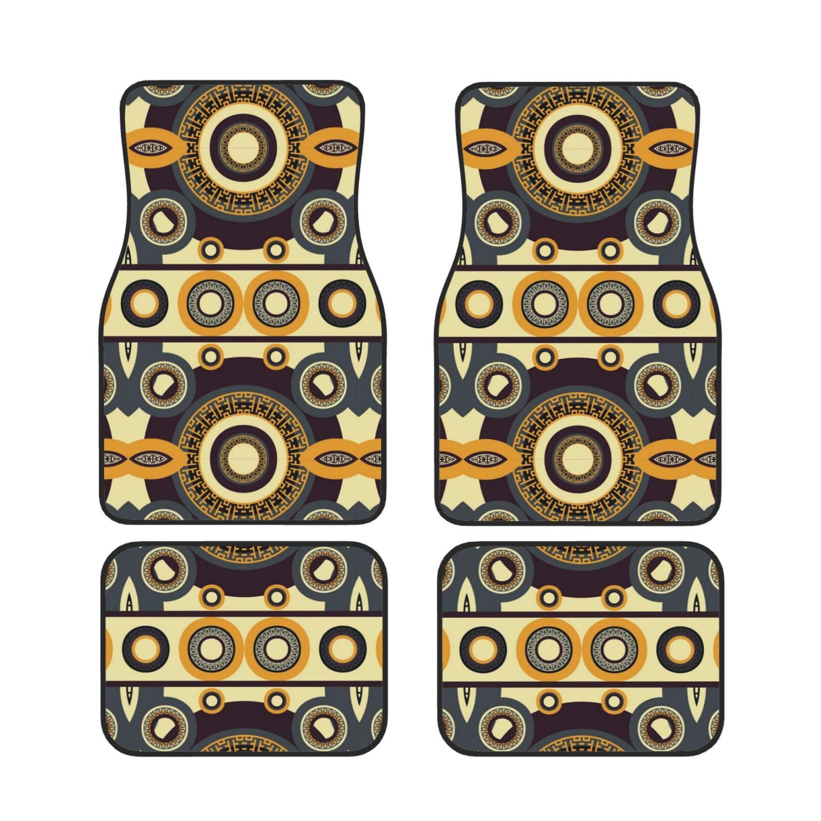 Universali Tappetini Auto, Tessuto Kente Africano Etnico Tappetino Auto Compatibili Tappetini Compatibili Antiscivolo Tappetino Per Auto Per Auto Veicolo Camion