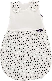 Träumeland S0102605 Liebesmich - Saco de Dormir para Exteriores (68/74), diseño de Gotas, Color Negro