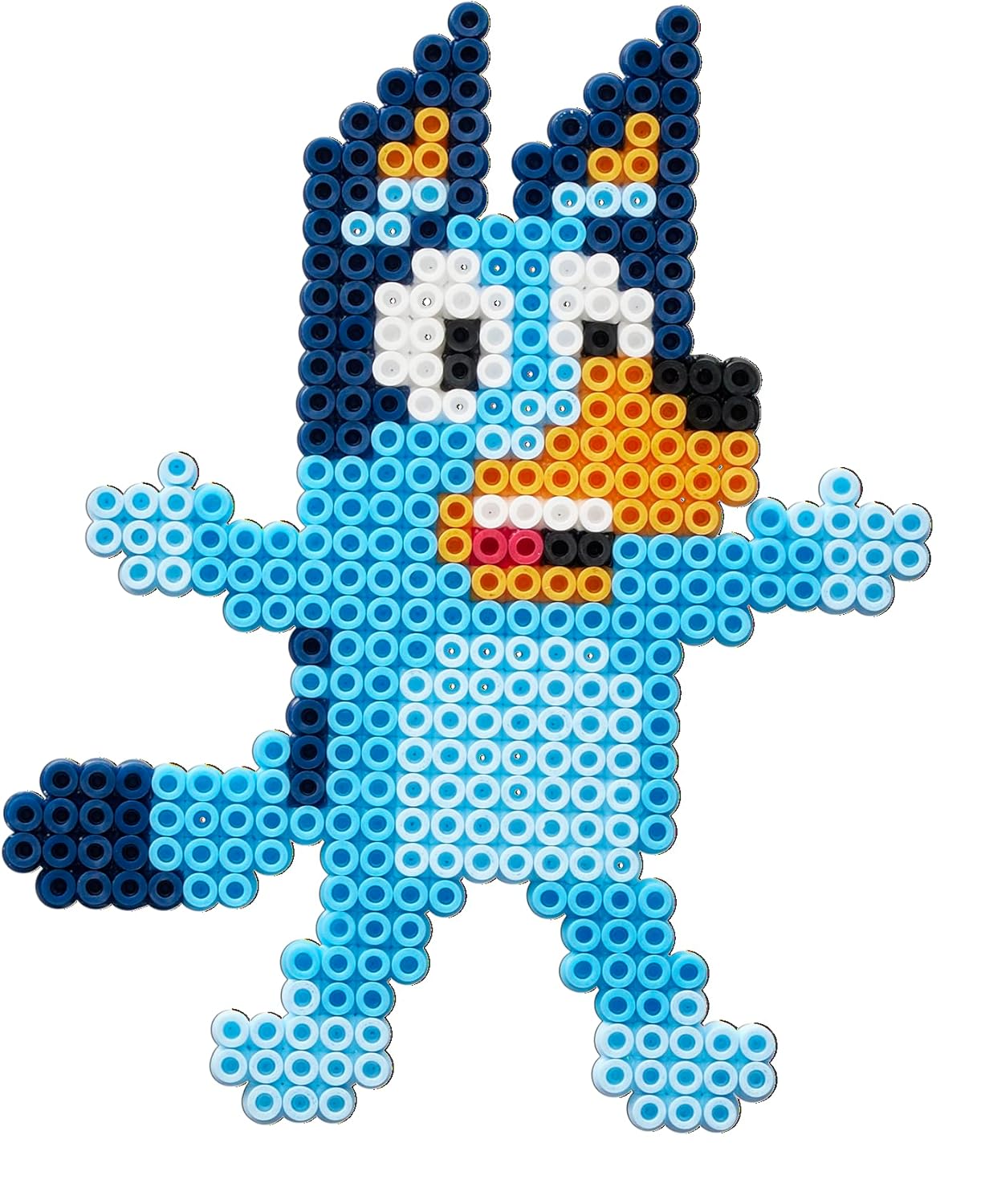 Hama Bluey Gift Box, Iron on Fuse Bead Set, 4000 Beads with 2 Square Pegboards, Design Sheet and Instructions, Ages 5+, Arts and Crafts for Children