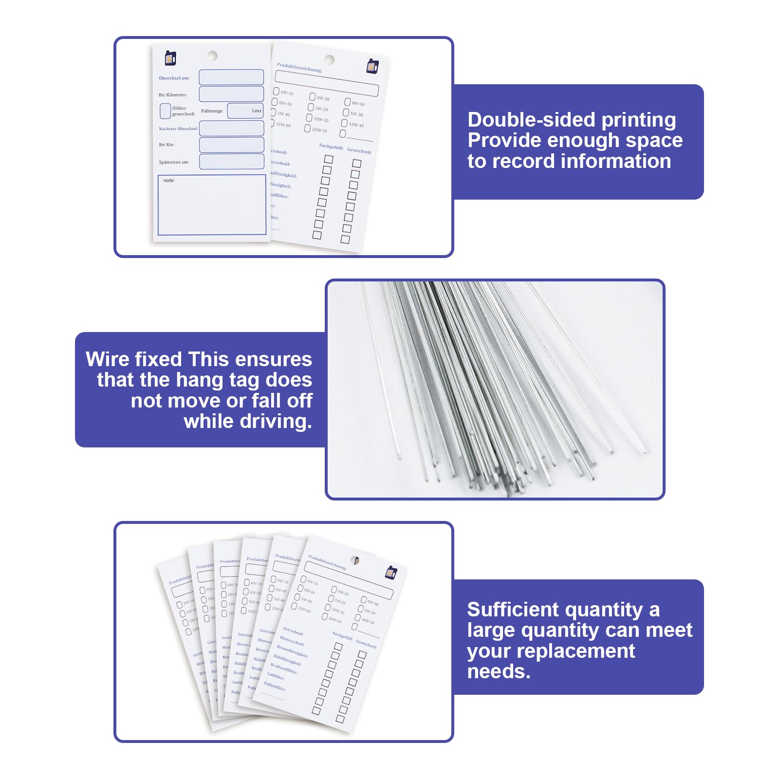Autocollants De Vidange D'huile – Vérifiez Vos Autocollants De Rappel De Service D'huile 5,1 X 3