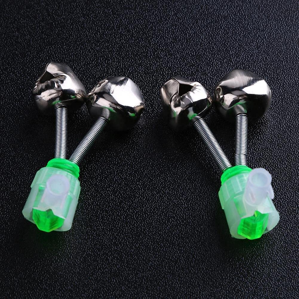 Allarme Campanello Pesca Allarme Pesca Campanello Luminoso Fluorescente Attenza Pesca Ideale per la pesca di Notte Engini da pesca 10PZ