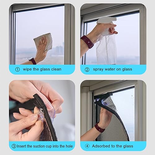 Miniatura 9 de Double Aluminium Bubble Insulation Foil Window Film,Radiant Barrier Reflective Window Film,Day and Night Privacy Protection Window Tint,Suction