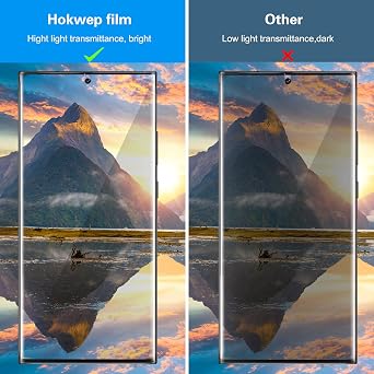 Galaxy S22 Ultraスクリーンプロテクター マットプライバシー 完全粘着 柔軟なTPUフィルム 画面内ロック解除をサポート アンチスパイ ケースフレンドリー Samsung Galaxy S22 Ultra 5G 6.8インチ用 2枚パック
