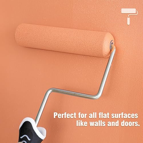 Miniatura 3 de Mister Rui Rodillo de pintura de espuma, paquete de 36, cubiertas de rodillos de espuma de alta densidad de 6 pulgadas, rodillos de esponja de