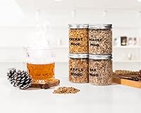 Vista 5 de Virutas de madera natural para ahumador de cóctel, 4 sabores, para fiestas de cóctel, chips de ahumado de combustión rápida compatibles