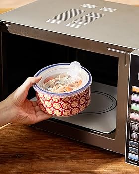 Amazon.com: Metahom Ceramic Bowl Set with Lids, Serving
